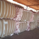 PET Airbag scrap with silicon